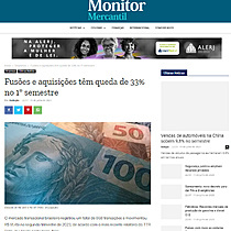 Fuses e aquisies tm queda de 33% no 1 semestre